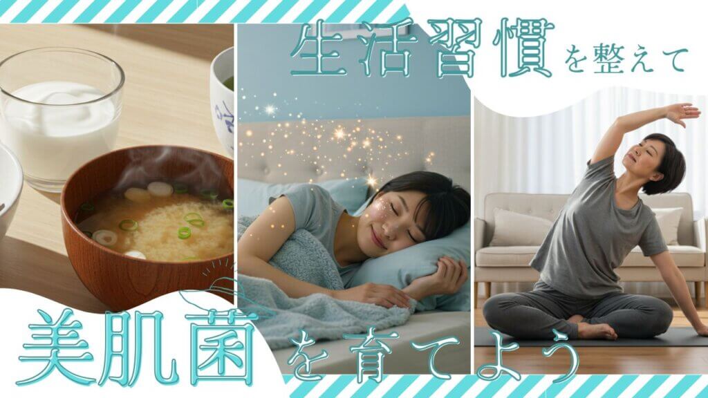 生活習慣を整えて内側から美肌菌を育てよう！
